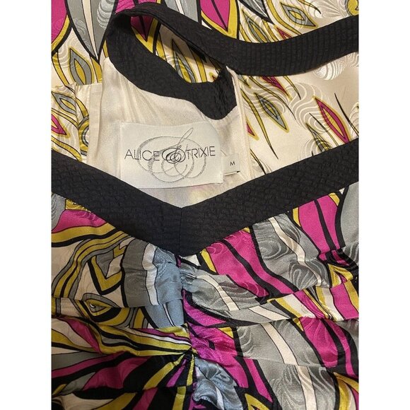 Anthropologie Alice & Trixie Wide Strap Summer Silk Dress Medium - Picture 5 of 7